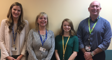 (L-r): Heather Williams, pharmacy resident; Dr. Barbara Thomas, clinical pharmacy specialist and pharmacy residency coordinator; Jenna Haché, pharmacy resident; and Norm Lace, pharmacy program director and residency director, all with Eastern Health